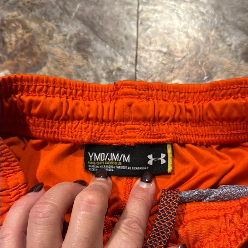 Under Armour Kids' Dual-Tone Blue and Orange Shorts - Picture 12 of 14